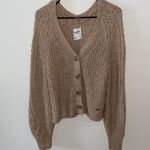 Abercrombie & Fitch Tan Button Up Cardigan Photo 0