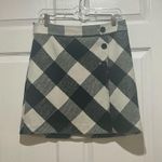 Loft Ann Taylor Black & White Buffalo Plaid Mini Skirt Photo 1