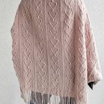 Womens Blush Pink Textured Fringed Faux Fur Trim Open Cardigan OSFM Size undefined Photo 1