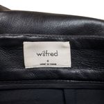 Aritzia Wilfred Patio Aline Mini Skirt 4 Black Vegan Leather Grunge Wimsical Photo 1