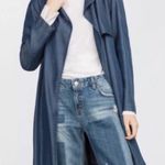 ZARA Belted Denim Trench Coat Photo 2