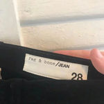 Rag and Bone Hi Rise Ankle Skinny Black Velvet Pants Photo 7