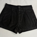 7 For All Mankind Jet Black High Waist Shorts Photo 0