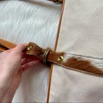 Jotto Cowhide Leather and Canvas Large Shoulder Bag Photo 4