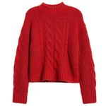 Treasure & Bond  Vibrant Red Cable Knit Sweater Photo 0