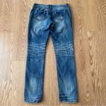 Almost Famous  Distressed Blue Straight Leg Distressed Denim Women’s Size 9 Photo 7