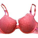Victoria's Secret NEW  Underwire‎ Pink Lace Demi Bra Womens Size 36B Lined NWT Photo 0