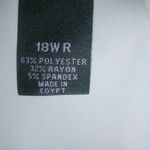 Investments  II 18W Reg White Dress Workwear Pants Plus Photo 4