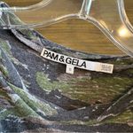 Pam & Gela Pam Gela Dress Long Sleeve Camo Twisted Shirred Zipper Slit Cinched S Camouflage Photo 6