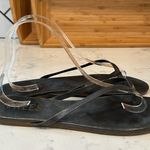 Tkees  Glitters silver metallic Gleam Lily Flip Flop Sandals summer size 8 Photo 2