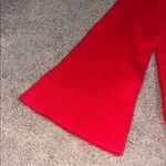 Anthropologie Elise Off The Shoulder Sweater Ribbed Red Large Photo 1