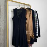 Theory  Bonbi Wool Ameera Fabric Zipper Front Fit Flare Sleeveless Dress Photo 1