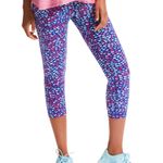 Vineyard Vines Whale Stripe Full Length Sport Leggings Blue Pink Size XSmall Photo 2