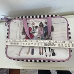 Henri Bendel Striped Makeup Case Cosmetic Bag Travel Hanging Toiletry Organizer Photo 9