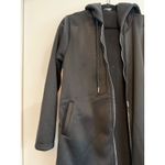 Hooded Duster Jacket Longline Cardigan Coat Pockets Everyday Black Size M/L Size L Photo 4