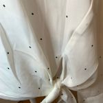 Socialite Long Sleeve Polka Dot Tie Hem Blouse Photo 1