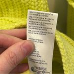 Free People Knit Sweater Neon Yellow Cardigan Swim Too Deep Cardi Oversized XS Photo 7