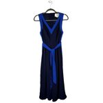 Elevenses Anthropologie Black And Blue Sleeveless Cut Out Becca Jumpsuit Size 0 Photo 2