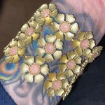 3 Tier Golden Flower Elastic Bracelet Gold Photo 1