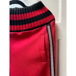 Frankie Morello red purple black color block stripe urban jogger sweatpants XS Photo 1