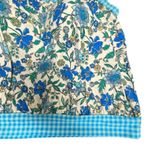 Lands' End Lands’ End Woman’s 22W Padded Blouson Swim Tankini Lotus Floral Gingham Tank Top Photo 5