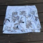 Athleta White w/ Black Floral Print  Tennis Skirt w/ Built in Shorts Photo 3