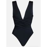 Trina Turk New.  black wrap one piece. Size 4. Retails $152 Photo 3