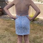 Light Blue Lace Dress Size 0 Photo 1
