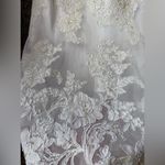 Alfred Angelo Y2K strapless lace overlay wedding dress with maxi pearl bow veil Photo 9
