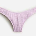 J.Crew Women’s Textured Curved Waist Cheeky Bikini Bottoms Size Medium Photo 0