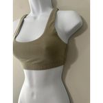Mate the Label  Organic Cotton Stretch Sports Bra Sage EUC Size XS Photo 4