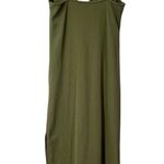Abercrombie & Fitch Ribbed Midi Tank Dress Bodycon Green Summer Medium Photo 3