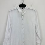 J.Crew Relaxed Fit Beach Long Tunic Shirt Linen Cotton White Resortwear XXS NWT Photo 5