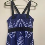Phoebe Couture  size 6 Halter Neck Ikat dress blue $99 Photo 3