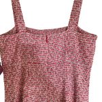 Forever 21 Red Tweed Sleeveless Jumper Mini Suit Dress Size Medium Photo 7