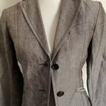 United Colors Of Benetton Benetton • Taupe Tan Grey Button Front Blazer Photo 10