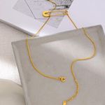 Women Stainless Steel Stylish Long Chain Necklace Photo 2