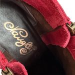 Naughty Monkey EUC  Leather Ankle
Boots Red Size 9 Photo 5