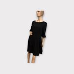 Tahari by Arthur S. Levine Women's Black Bell Sleeve‎ Bi Stretch Dress Sz 12 Photo 3