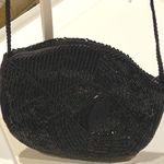 Beaded Satin Evening Bag Clutch Purse Black Formal Party Handbag Prom Wedding Photo 0