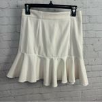 Veronica Beard  white ruffle peplum tennis skirts light academia size 2 preppy Photo 6