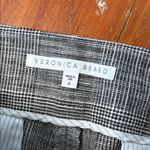 Veronica Beard  Trouser Pants Glen Plaid Green Side Strip Black Edge Size 8 Photo 2