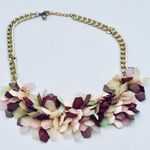 Isabella Pastel Multicolor Cluster Bib Necklace Purple Photo 4