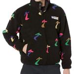 Parks Project National  Night Shrooms Trail Sherpa Snap Sweatshirt Unisex sz S-M Photo 4