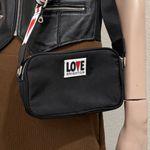 Brighton Love Essentials Crossbody Bag Black with Heart Strap Photo 6