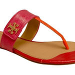 Tory Burch Pink Orange Kira Thong Sandals Sz. 7 Photo 0