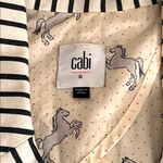 CAbi  Olé Bell Sleeve Navy Striped Blazer
Jacket Size 6 Photo 2