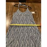 Krimson Klover Piper geo print mini halter Dress Blue and white built in bra L Size L Photo 5