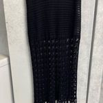 ZARA FRINGED CROCHETED DRESS OPEN BACK Size Medium (See Description) Photo 13