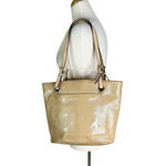 Michael Kors Jet Set Beige Patent Leather Shoulder Tote Bag Nude Tan Photo 1
